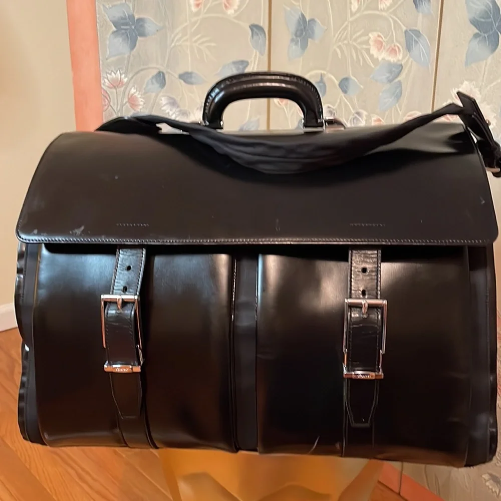 Pineider Firenze 1774 Weekend Duffle Leather & Neoprene - Picture 8 of 15